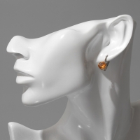 Серьги со стразами &laquo;Конфетти&raquo; каникулы круг, цвет МИКС в серебре