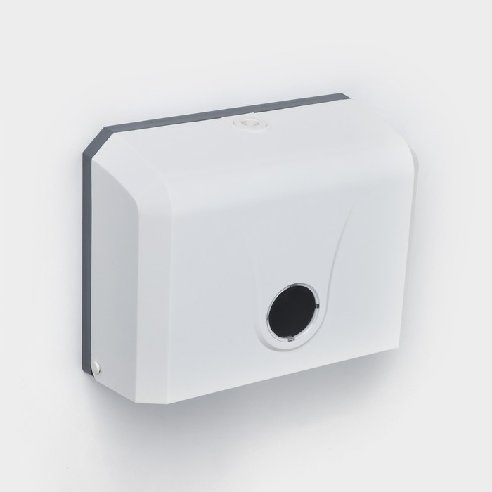 Диспенсер бумажных полотенец в листах, 26&times;12&times;22 см, цвет белый
