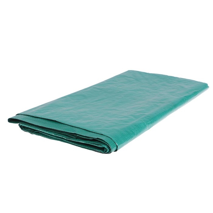 Тент защитный, 5 &times; 4 м, плотность 90 г/м&sup2;, УФ, люверсы шаг 1 м, зелёный