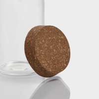 Банка стеклянная для хранения сыпучих продуктов &laquo;Классика&raquo;, 1 л, 8,5&times;21 см, с пробковой крышкой