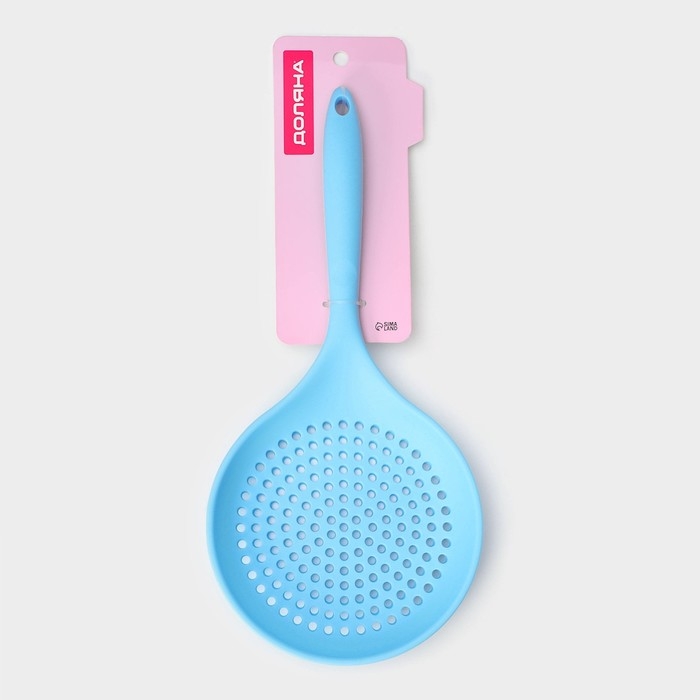 Шумовка Доляна &laquo;Фиш&raquo;, 36&times;17&times;2,5 см, цвет голубой