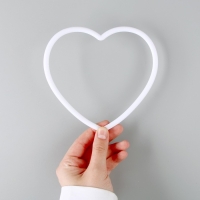 Основа для изготовления ловца снов &laquo;Сердце&raquo;, набор 10 шт., размер 1 шт. &mdash; 14,5 &times; 14,5 &times; 0,53 см