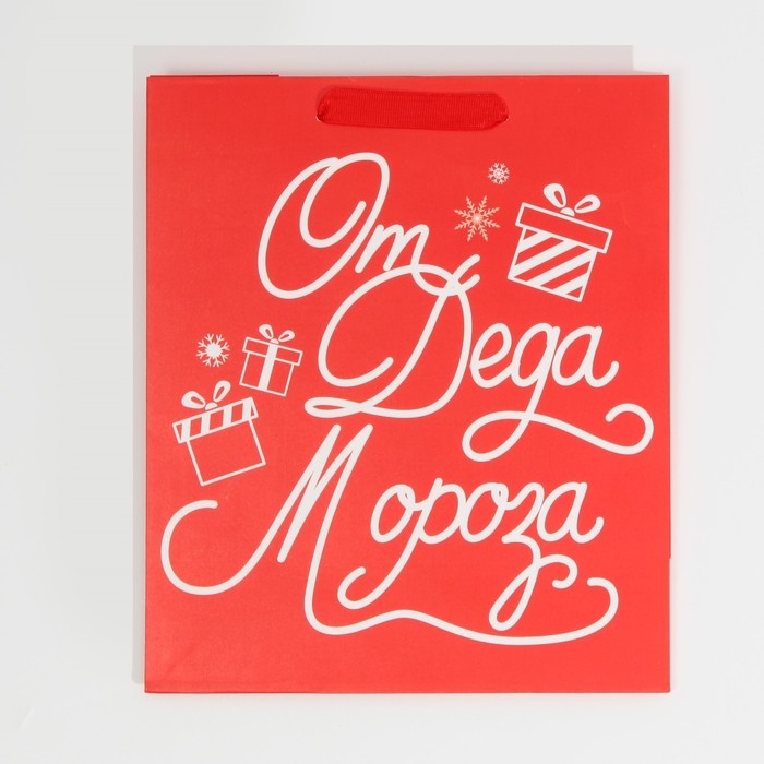 Пакет подарочный новогодний ламинированный &laquo;Новогодний подарочек&raquo;, ML 23 х 27 х 11,5 см, Новый год