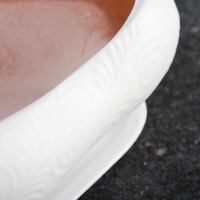 Горшок "Бонсай" для кактусов и суккулентов, малый белый, 0 6 л/ 14х18см