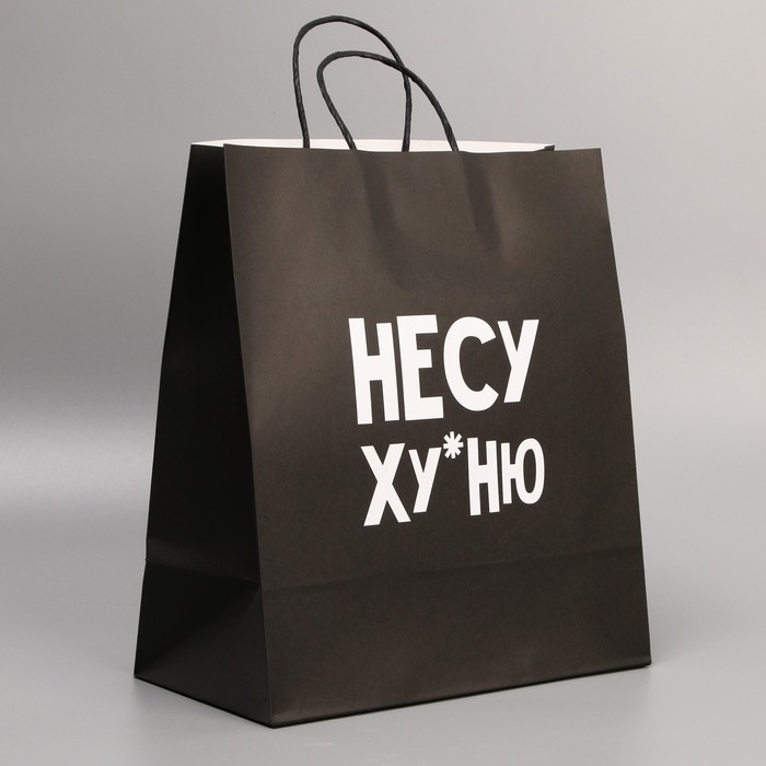 Пакет подарочный крафтовый, упаковка, &laquo;Неси неси&raquo;, 28 х 32 х 15 см