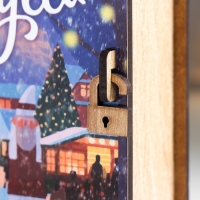 Новогодняя шкатулка-книга "Чудеса" 14х12х5 см
