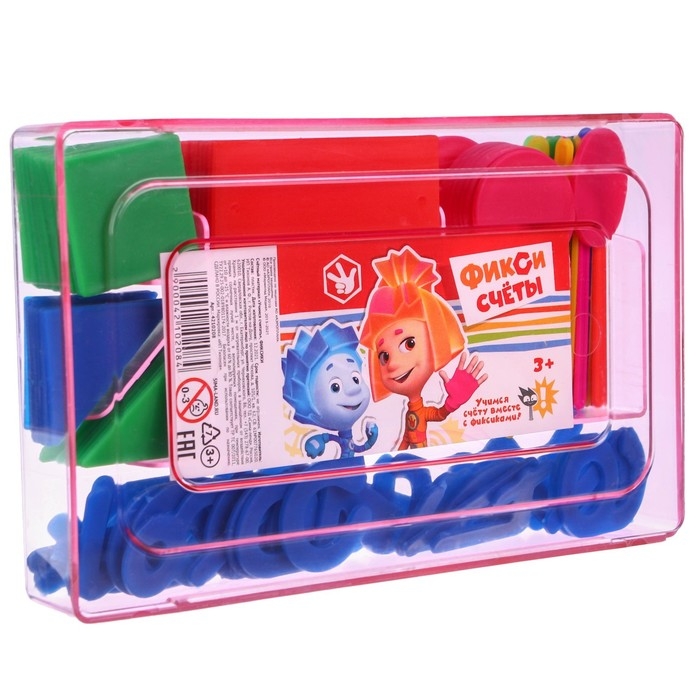 Счётный материал &laquo;Учимся считать&raquo;, ФИКСИКИ, цвет МИКС, 132 элементов в наборе
