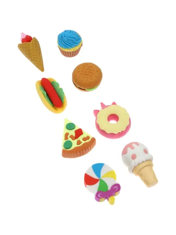 Набор фигурных ластиков &laquo;Вкусняшки&raquo;, 8 штук, МИКС