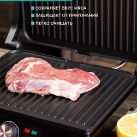 Гриль электрический T-EG350M01 с антипригарным ковриком