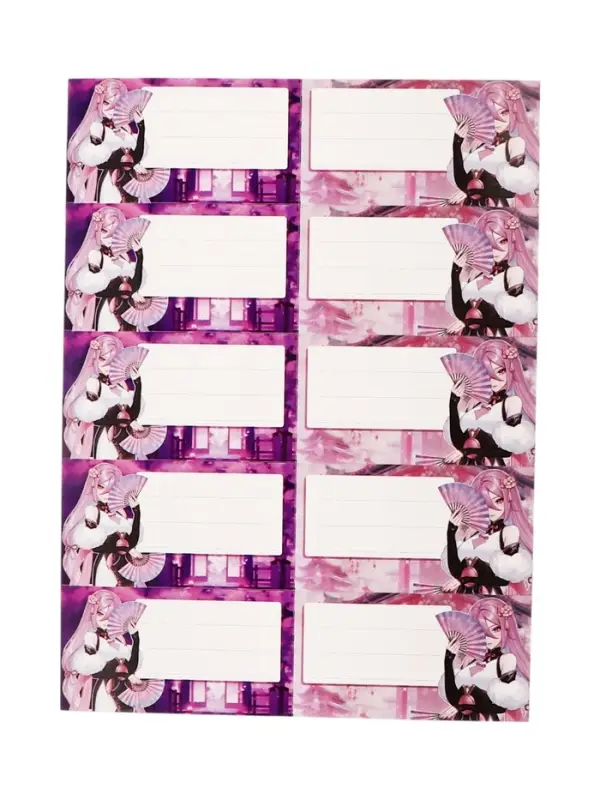 Набор наклеек на тетрадь ErichKrause Manga, 30 шт, пакет, европодвес