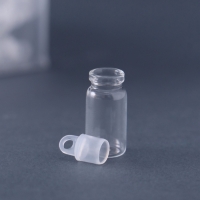 Декор для творчества стекло "Баночка с пробкой с петелькой", 1,5мл набор100шт 2,2х1,1х1,1см