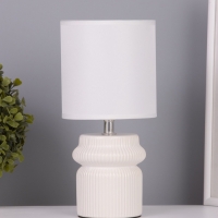 Лампа настольная "Афина" 1х40Вт Е14 белый 13х13х26см МОДЕЛЬ: