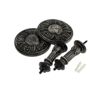 Крючок для штор CAPPIO KS031, d=95 мм, цвет черное золото, 2 шт