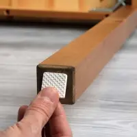 Накладка мебельная квадратная ТУНДРА, размер 25&times;25 мм, 18 шт., полимерная, белая