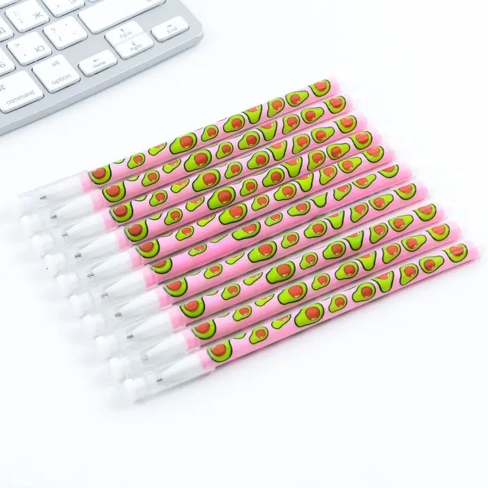 Ручка шариковая синяя паста 0.5 мм с колпачком &laquo;Авокадо&raquo; пластик