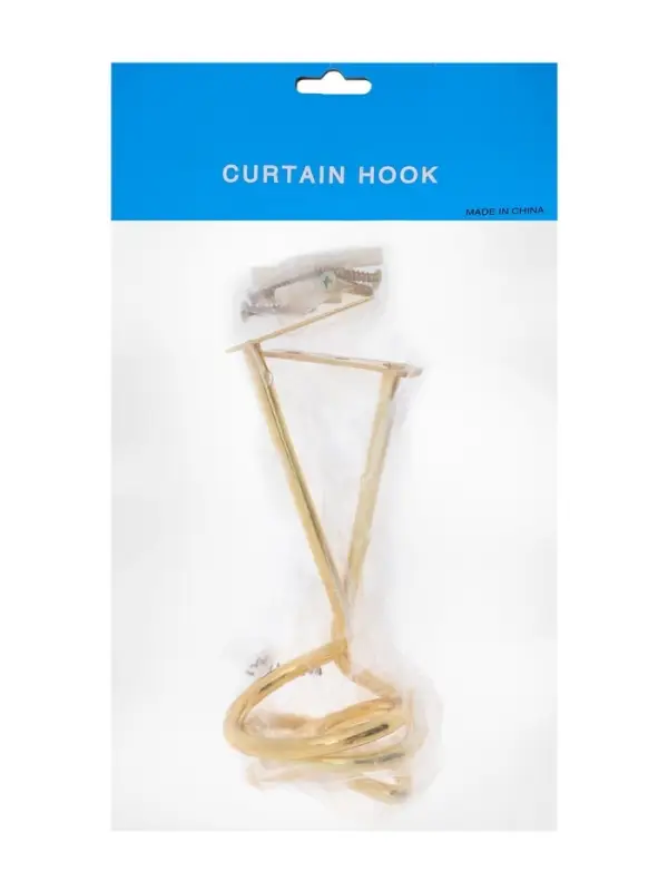 Крючок - держатель для штор на стену CAPPIO KS044, металлический, цвет золото, 2 шт
