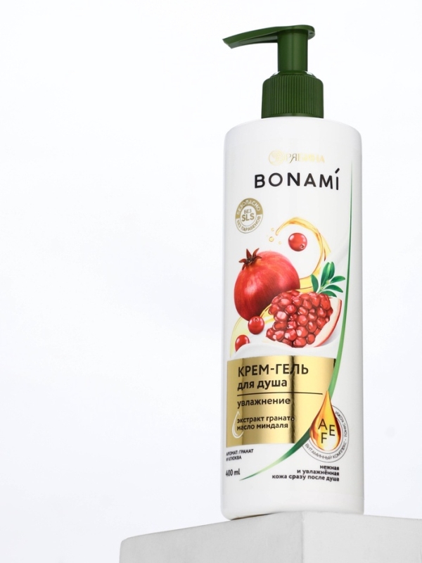 Крем-гель для душа "Гранат и клюква", 400 мл