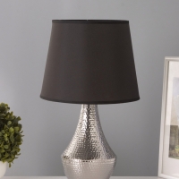 Настольная лампа "Хелена" 1х15Вт Е14 серебро 25х25х39см
