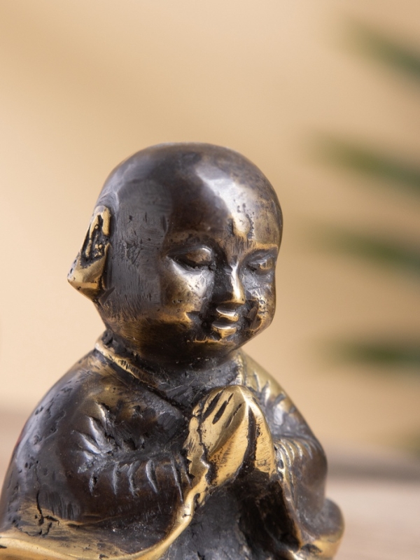 Сувенир бронза "Монах" 6х6х9 см