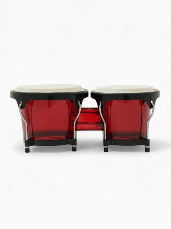 Барабан Бонго Music Life 6 х 7 дюймов, пластиковый, красный