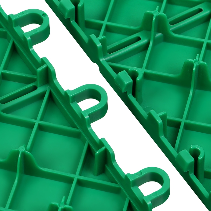 Модульное покрытие, 30 &times; 30 см, пластик, зелёное, 1 шт.