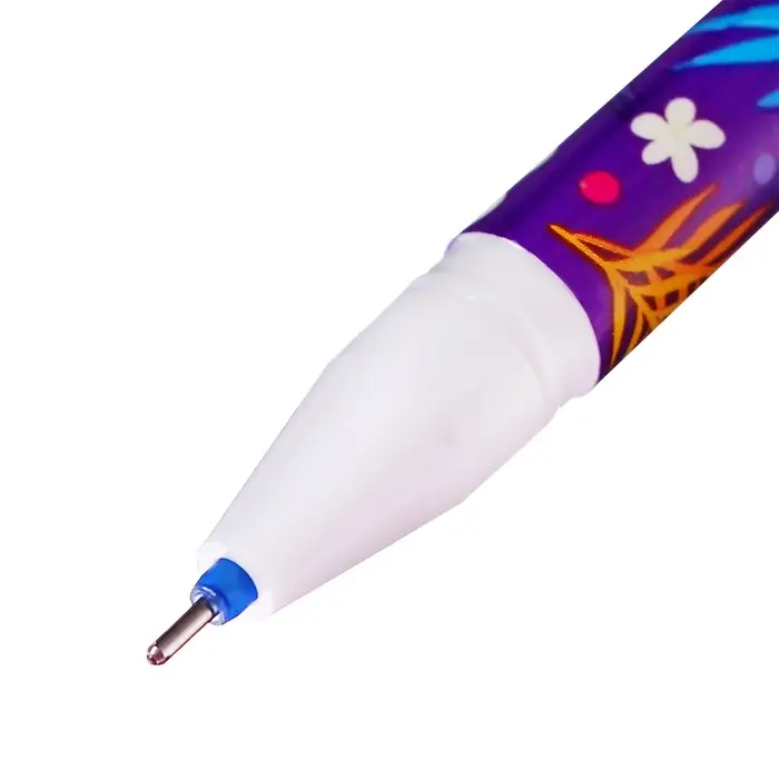 Ручка гелевая СТИРАЕМЫЕ ЧЕРНИЛА, стержень синий, 0.5 мм, корпус Тропики МИКС