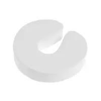 Ограничитель-стоппер для двери ТУНДРА, d=9.8 см, цвет белый, 4 шт