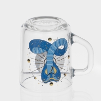 Кружка стеклянная чайная &laquo;Мистические змеи&raquo;, 200 мл, МИКС