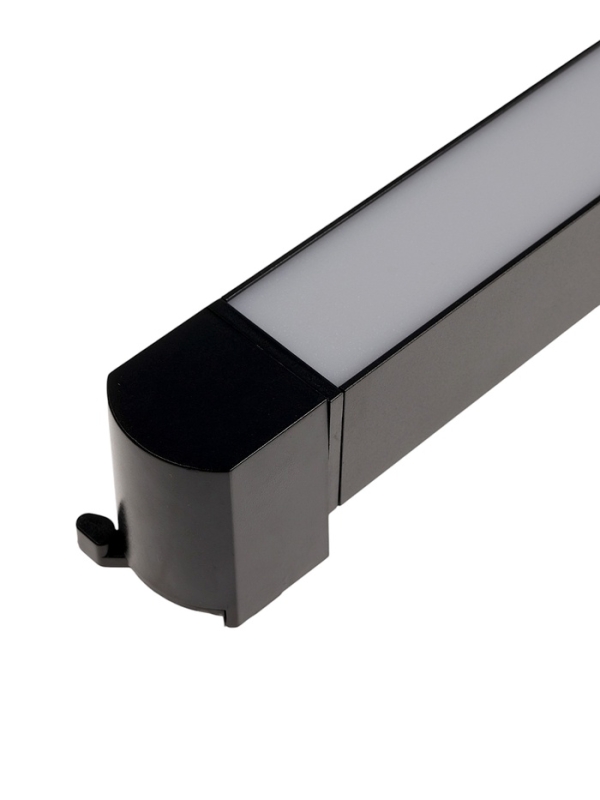 Трековый светильник линейный, поворотный, 10 Вт, 900 Лм, 4000К, IP20, черный