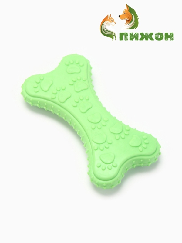 Игрушка жевательная "Собачье удовольствие", TPR, 10,5 см, зелёная