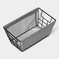 Корзина для хранения LaDom, 25&times;15&times;12 см, серая