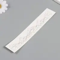 Переводная тату на тело чёрная &laquo;Браслет. Полигональные фигуры&raquo;, 20&times;3 см