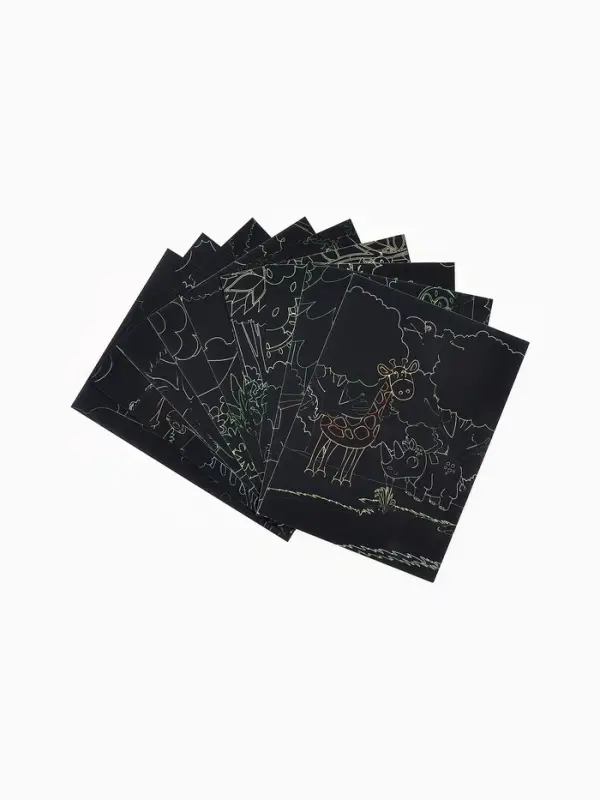 Гравюра блокнот "Животные", 9 листов, штихель