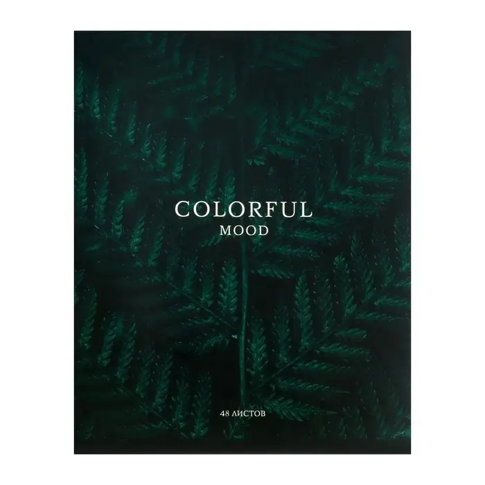 Тетрадь 48 листов в клетку, Calligrata &laquo;Изумруд&raquo;, обложка мелованный картон, серые листы, МИКС