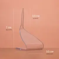 Шпажка пластиковая одноразовая для канапе &laquo;Пика&raquo;, прозрачная