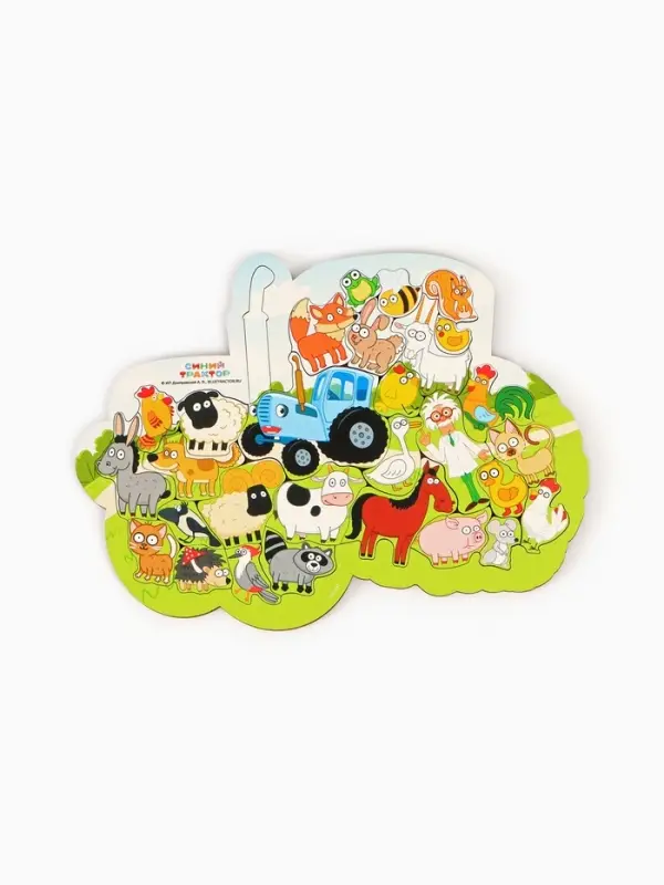 Пазл ПЗ110 Синий трактор