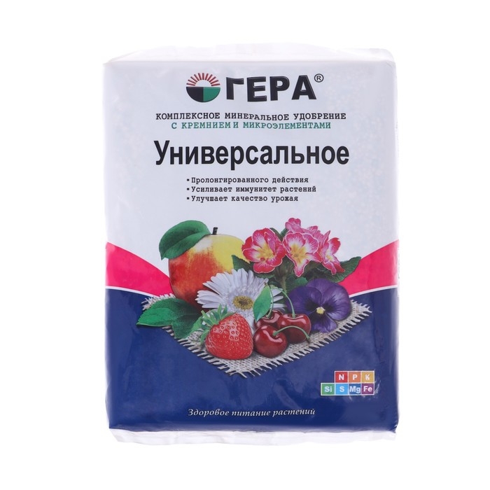 Минеральное удобрение с диатомитом "Гера" универсальное, 0,9 кг