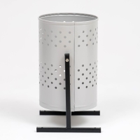 Урна уличная &laquo;Уралочка&raquo; 21 л, 32 х 50 х 26,5 см, серая, бак 0,6 мм