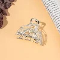 Краб для волос "Джули" дуга, 4 см, серебро