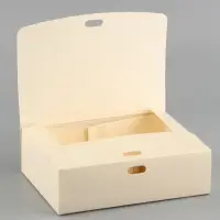 Коробка подарочная складная, упаковка, &laquo;Бежевая&raquo;, 16.5 х 12 х 5 см, БЕЗ ЛЕНТЫ