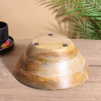 Салатник &laquo;Оливковая ветвь&raquo;, 25&times;25&times;10 см, дерево манго