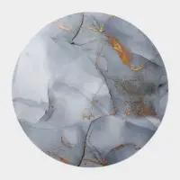 Салфетка сервировочная на стол &laquo;Камень&raquo;, d=38 см, цвет серый