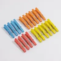 Прищепки бельевые &laquo;Кубаночка&raquo;, 8 см, 20 шт, цвет МИКС