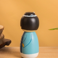 Деревянная кукла кокеши "Хару" 7х7,5х15 см