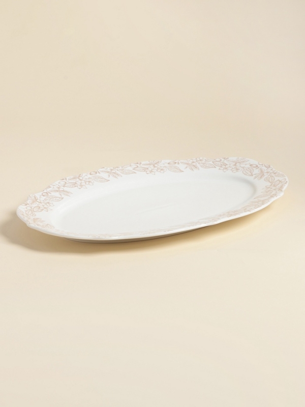 Блюдо SL Home &laquo;Аманде&raquo;, 34,5&times;23&times;2,5 см, овальное, фарфор, белое