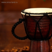 Сувенирный музыкальный инструмент барабан джембе "Классика" 12х9х9 см