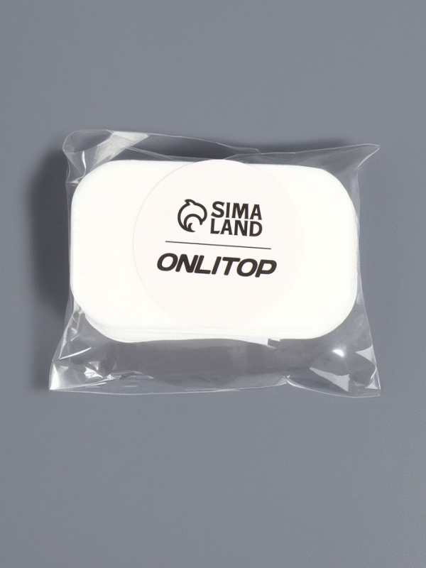 Листовое мыло в пластинках (наб 100шт цена за наб) 5,8*3,4см белый накл ОТ