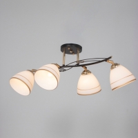 Люстра "Кира" 4х40Вт Е27 черный/золото