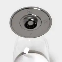 Бокал пластиковый одноразовый для вина &laquo;Кристалл&raquo;, 200 мл, с металлизированными каемками, цвет прозрачный, 6 шт/уп