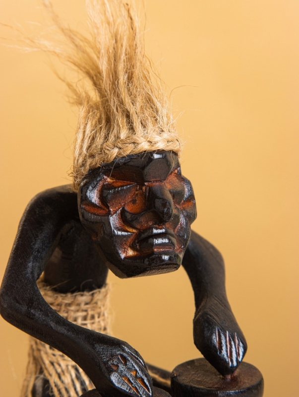 Сувенир &laquo;Абориген барабанщик&raquo;, 7&times;7&times;15 см, дерево